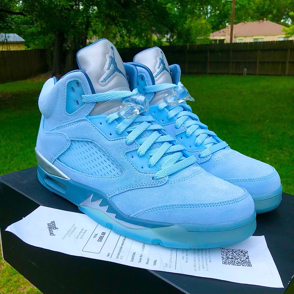 DS ‘21 “Bluebird” Jordan 5’s Sz 9M OG All + Receipt 🥶🐦❄️